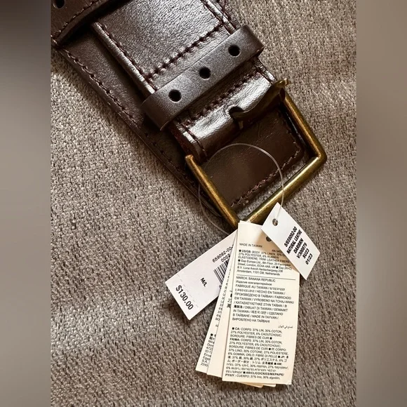 Banana Republic women’s Spiaggia Waist Belt size M/L NWT - Picture 4 of 5